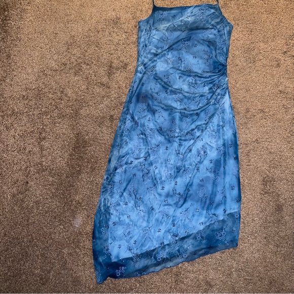 Angie Dresses & Skirts - Angie Blue Asymmetrical Sheath Dress for Night Out